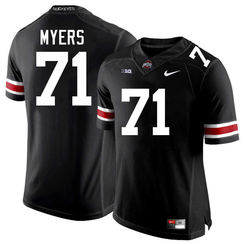 Josh Myers Ohio State Buckeyes Jersey College Football Uniforms-Black